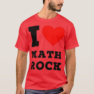 Camiseta me encanta el rock matemático
