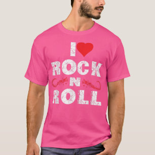 Camiseta Me encanta el rock N Roll Amo la música de género