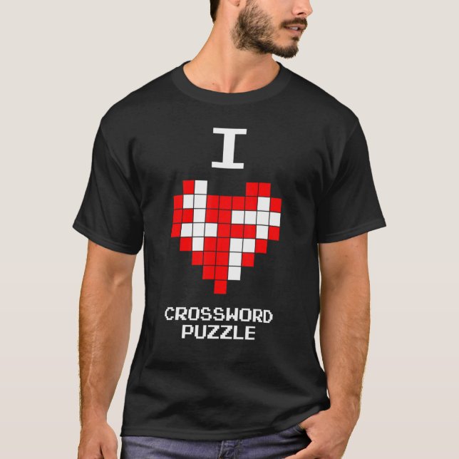 Camiseta Me encanta el rompecabezas de cruzaciones (Anverso)