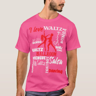 Camiseta Me encanta el salón de baile Dance Instructor Pair