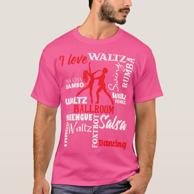 Camiseta Me encanta el salón de baile Dance Instructor Pair (Anverso)