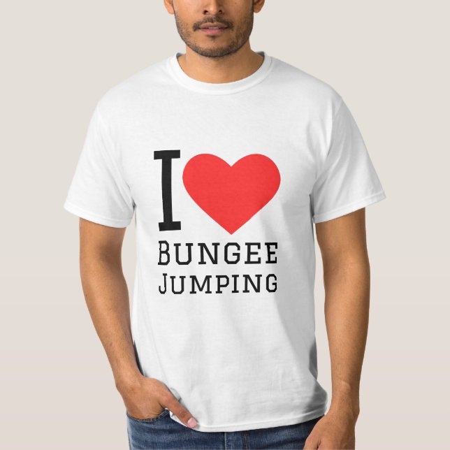 Camiseta Me encanta el salto de bungee (Anverso)