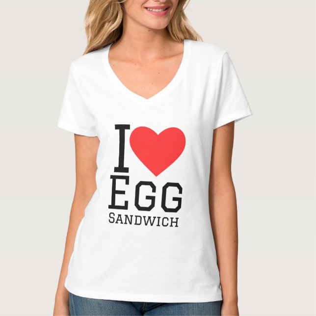 Camiseta Me encanta el sandwich de huevo (Anverso)