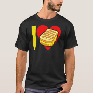 Camiseta Me encanta el sándwich de queso a la parrilla 1