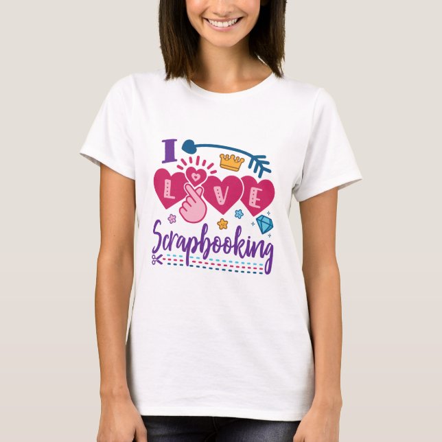 Camiseta Me encanta el Scrapbookero (Anverso)