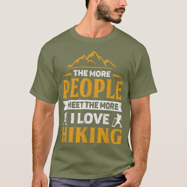 Camiseta Me encanta el senderismo (Anverso)