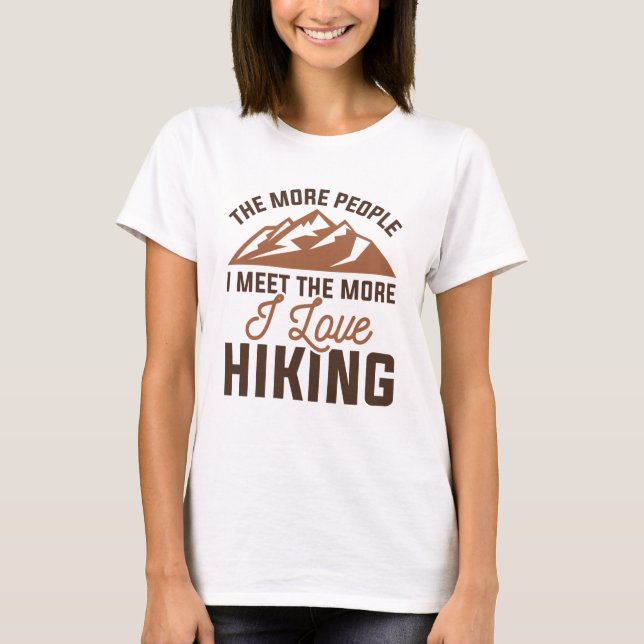 Camiseta Me encanta el senderismo (Anverso)