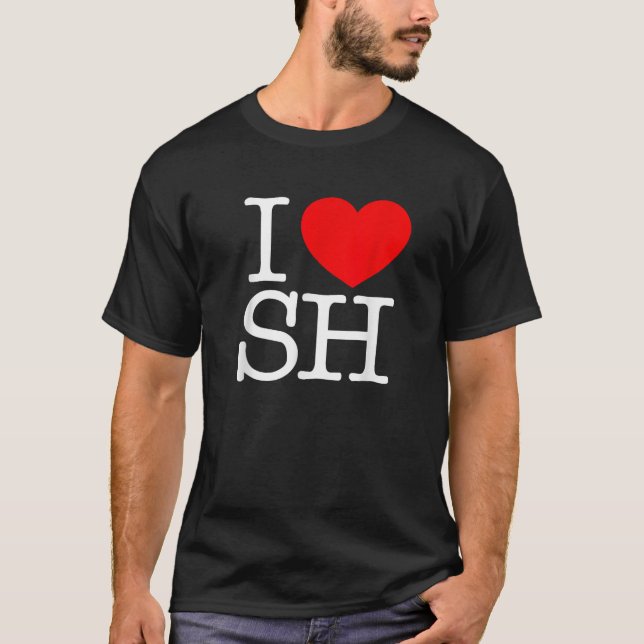Camiseta Me encanta el SH del corazón (Anverso)