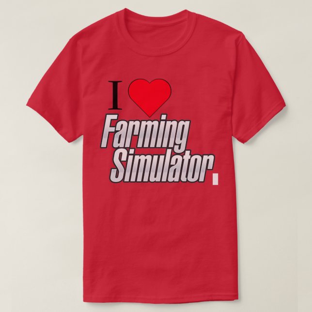 Camiseta Me encanta el simulador de agricultura (Diseño del anverso)
