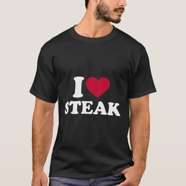Camiseta Me encanta el Steak Hoodie (Anverso)
