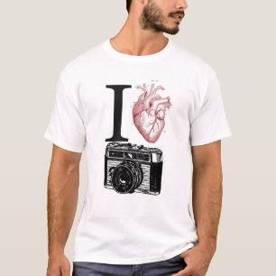 Camiseta Me encanta el taller de fotografía con cámara de
