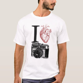 Camiseta Me encanta el taller de fotografía con cámara de é