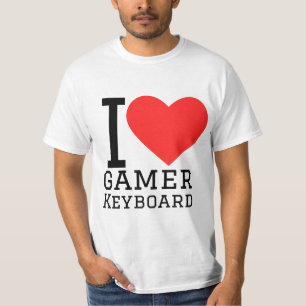 Camiseta Me encanta el teclado del jugador