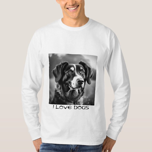 Camiseta Me encanta el tee gráfico para perros que adoran a (Anverso)