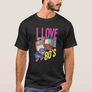 Camiseta Me Encanta El Tema De La Fiesta De Los 80 Vintage