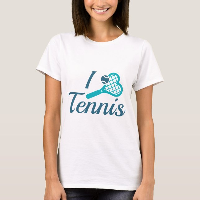 Camiseta Me encanta el tenis (Anverso)
