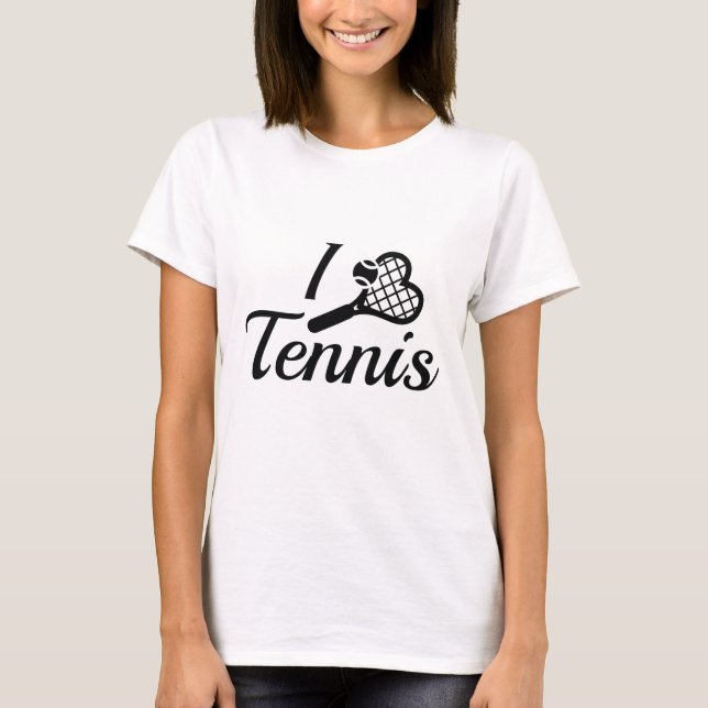 Camiseta Me encanta el tenis (Anverso)