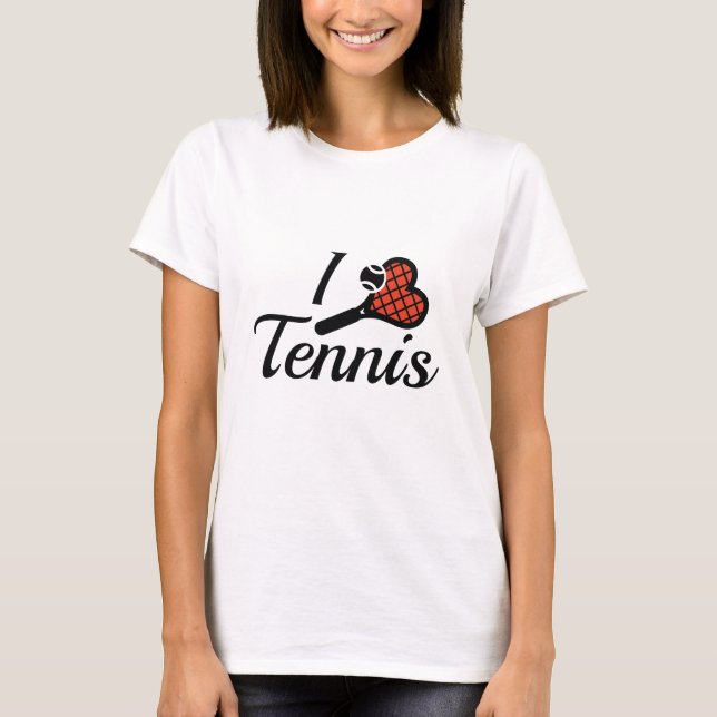 Camiseta Me encanta el tenis (Anverso)