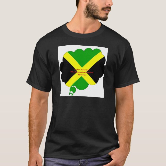 Camiseta Me encanta el texto de Jamaica en la imagen de la  (Anverso)