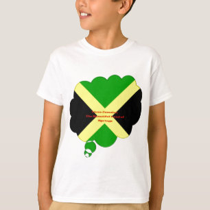 Camiseta Me encanta el texto de Jamaica en la imagen de la 