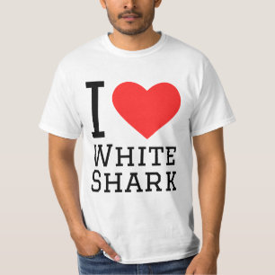 Camiseta Me encanta el tiburón blanco