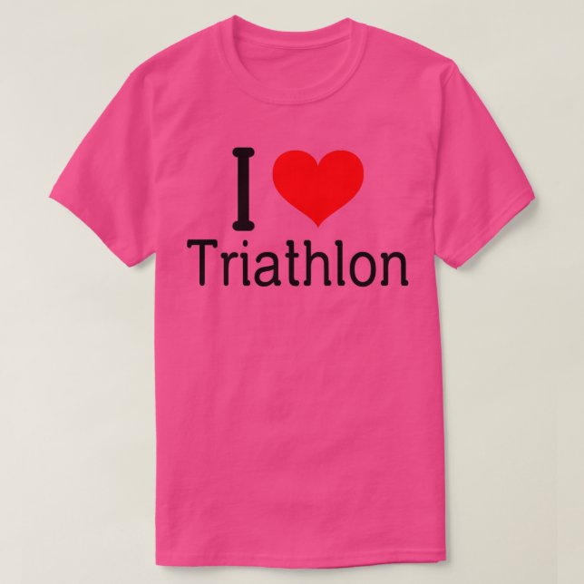 Camiseta Me encanta el triatlón 14 (Diseño del anverso)