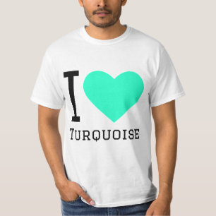 Camiseta Me encanta el turquesa