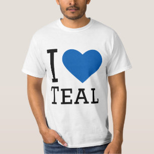 Camiseta Me encanta el verde azulado