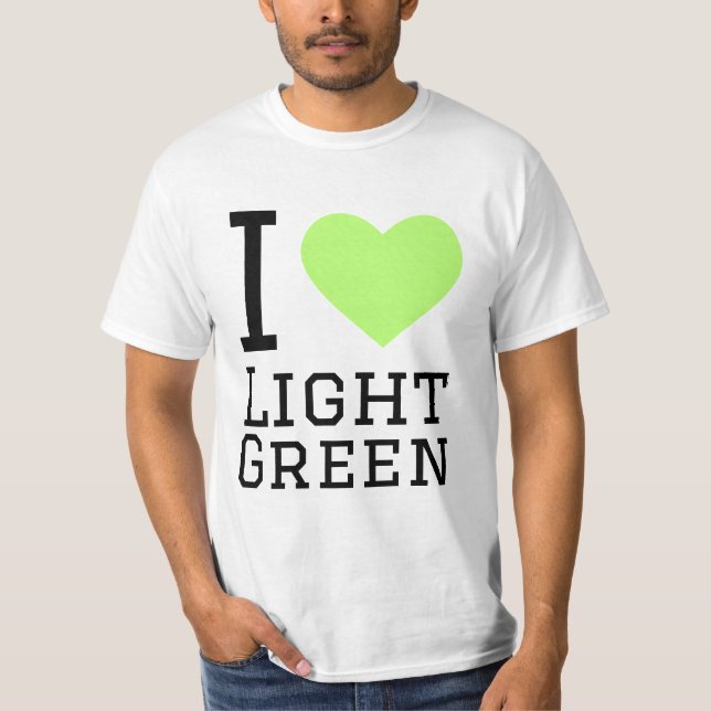 Camiseta Me encanta el verde claro (Anverso)