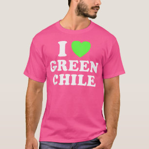 Camiseta Me encanta el verde de Chile picante Nuevo México 