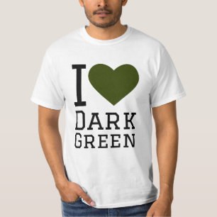 Camiseta Me encanta el verde oscuro