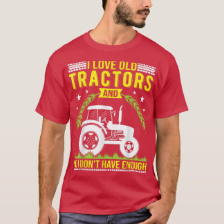Camiseta Me encanta el viejo diseño de tractores para granj
