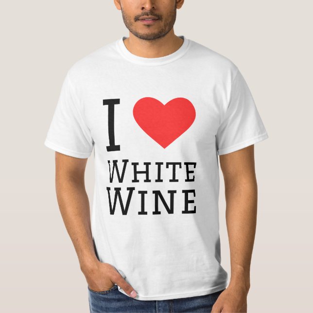Camiseta Me encanta el vino blanco (Anverso)