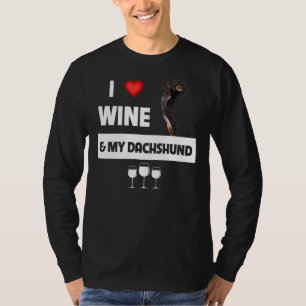 Camiseta Me Encanta El Vino Y La Bebida De Mi Padre Dachshu