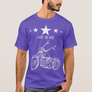 Camiseta Me Encanta El Vintag De Motociclismo De Motociclet