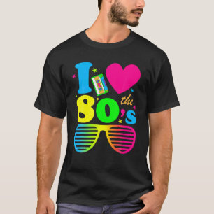 Camiseta Me Encanta El Vintage Retro De Los Años 80