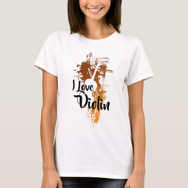 Camiseta Me encanta el violín (Anverso)