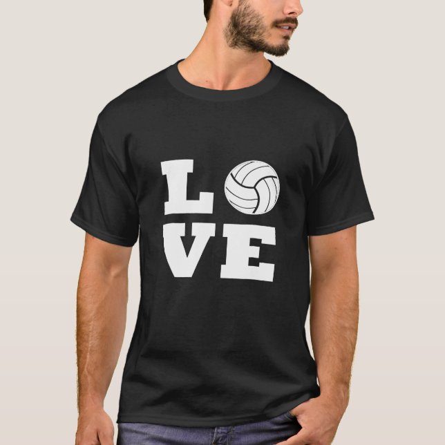 Camiseta Me encanta el voleibol (Anverso)