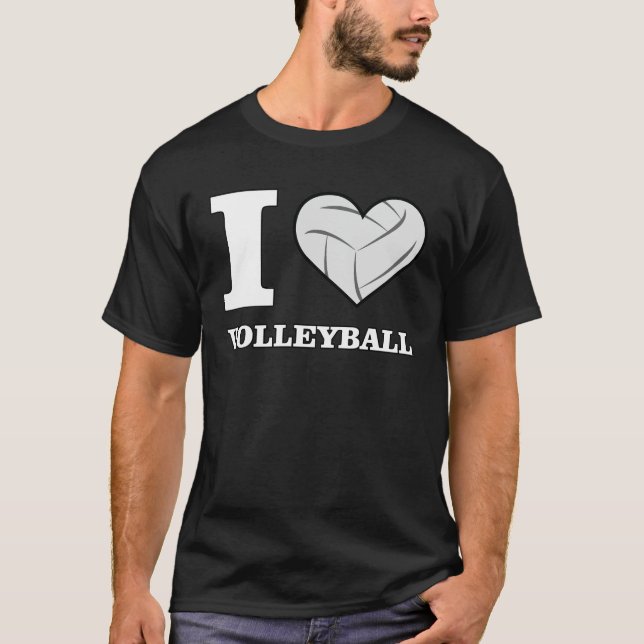 Camiseta Me encanta el voleibol (Anverso)