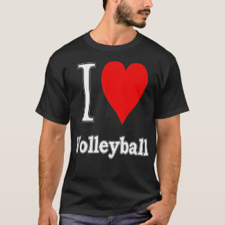 Camiseta Me encanta el voleibol y me encanta el voleibol de