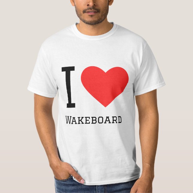 Camiseta Me encanta el wakeboard (Anverso)