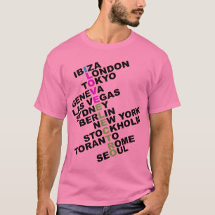 Camiseta Me encanta Electro en todo el mundo