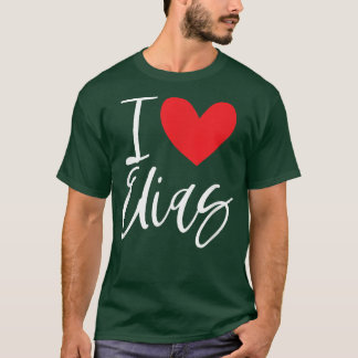 Camiseta Me Encanta Elias Nombre Chica Personalizada Mujer