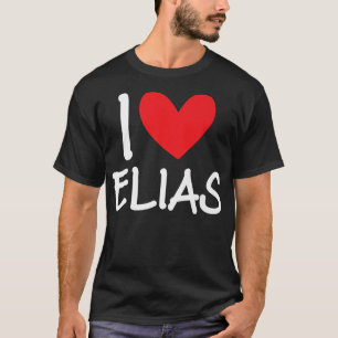 Camiseta Me Encanta Elias Nombre Hombres Personalizados Guy
