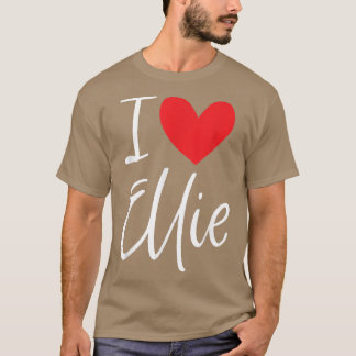 Camiseta Me Encanta Ellie Nombre Chica Personalizada Mujer 