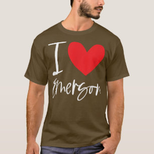 Camiseta Me encanta Emerson Nombre Chica Personalizada Muje