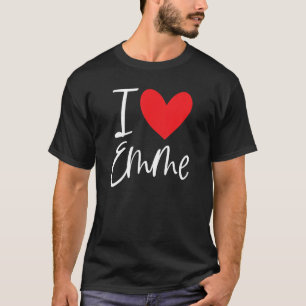 Camiseta Me Encanta Emme Nombre Chica Personalizada Mujer B