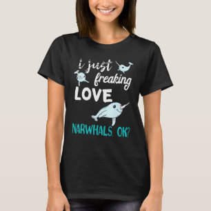 Camiseta Me Encanta Enamorar A Narwhals Whale Fish Ocean Ma