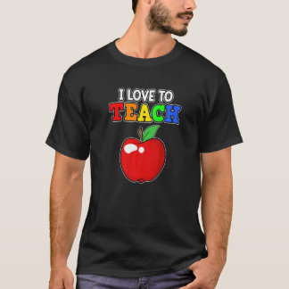 Camiseta Me Encanta Enseñar El Día Del Profesor Gra
