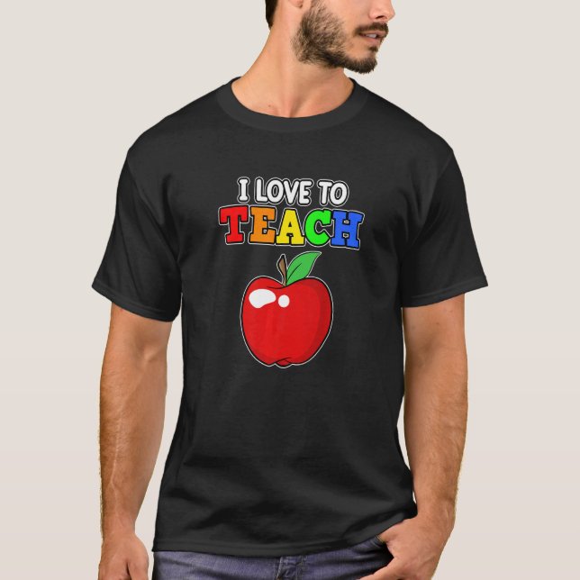 Camiseta Me Encanta Enseñar El Día Del Profesor Gra (Anverso)